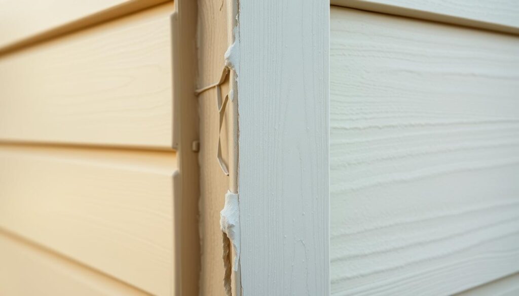 A close-up view of a freshly painted exterior wall, capturing the adhesion and bonding properties of the paint. The surface texture is smooth and even, showcasing the uniform application of the primer coat. Subtle variations in the sheen and reflectivity suggest the paint's ability to cling tightly to the underlying surface, creating a durable and weather-resistant barrier. The lighting is soft and diffused, highlighting the depth and richness of the paint color, which appears to be a neutral, earthy tone that complements the surrounding architectural elements. The overall composition conveys a sense of quality, attention to detail, and the importance of proper surface preparation for achieving optimal paint adhesion and longevity on an insulated exterior wall. A close-up view of a freshly painted exterior wall, capturing the adhesion and bonding properties of the paint. The surface texture is smooth and even, showcasing the uniform application of the primer coat. Subtle variations in the sheen and reflectivity suggest the paint's ability to cling tightly to the underlying surface, creating a durable and weather-resistant barrier. The lighting is soft and diffused, highlighting the depth and richness of the paint color, which appears to be a neutral, earthy tone that complements the surrounding architectural elements. The overall composition conveys a sense of quality, attention to detail, and the importance of proper surface preparation for achieving optimal paint adhesion and longevity on an insulated exterior wall.