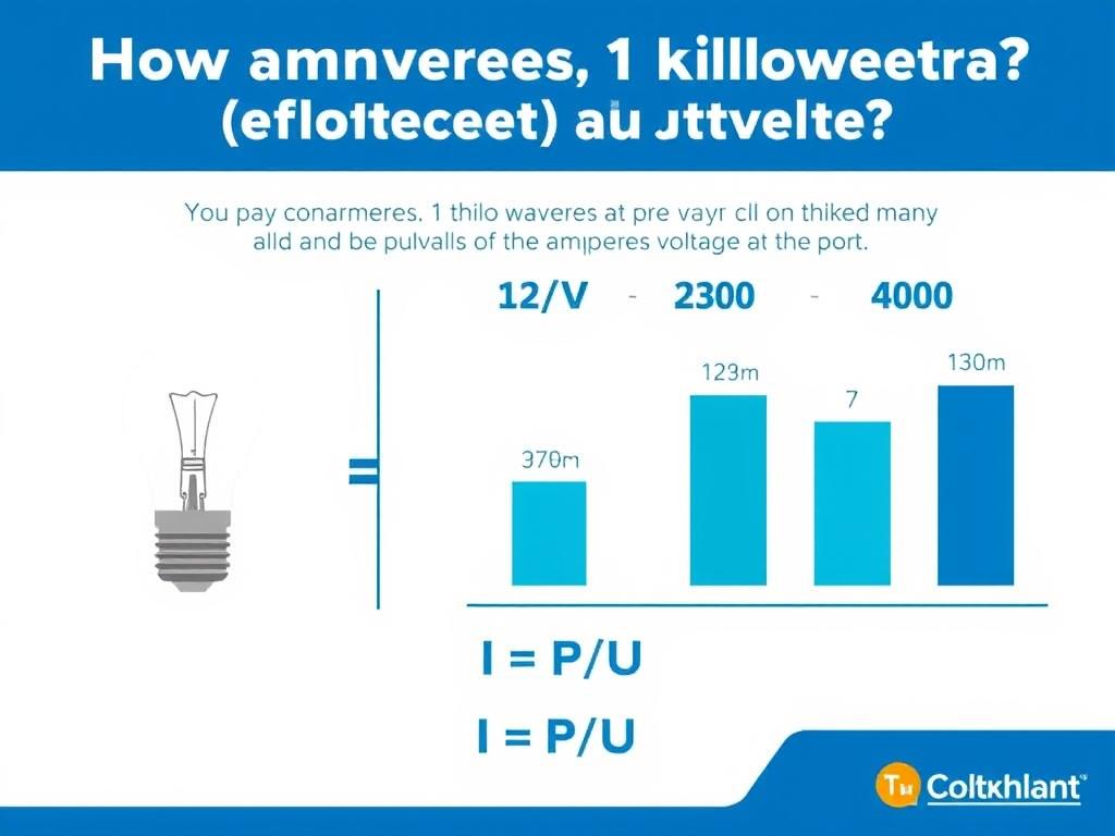 Porównanie wartości amperów dla 1 kW przy różnych napięciach - 1kw ile to amper