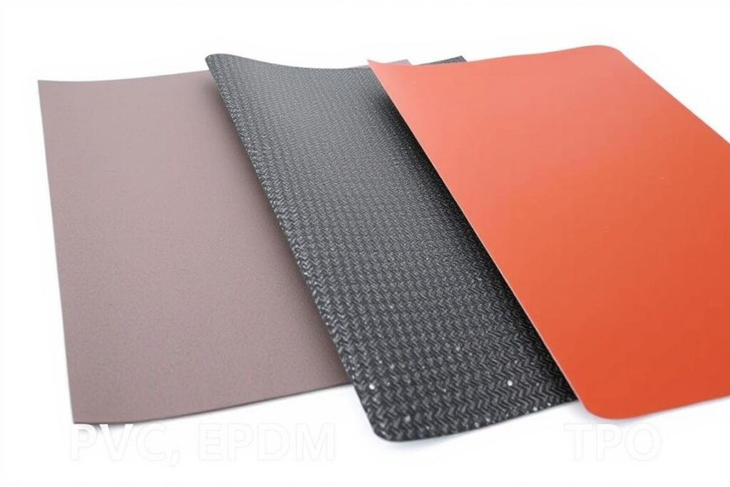 Różne rodzaje membran dachowych - PVC, EPDM i TPO